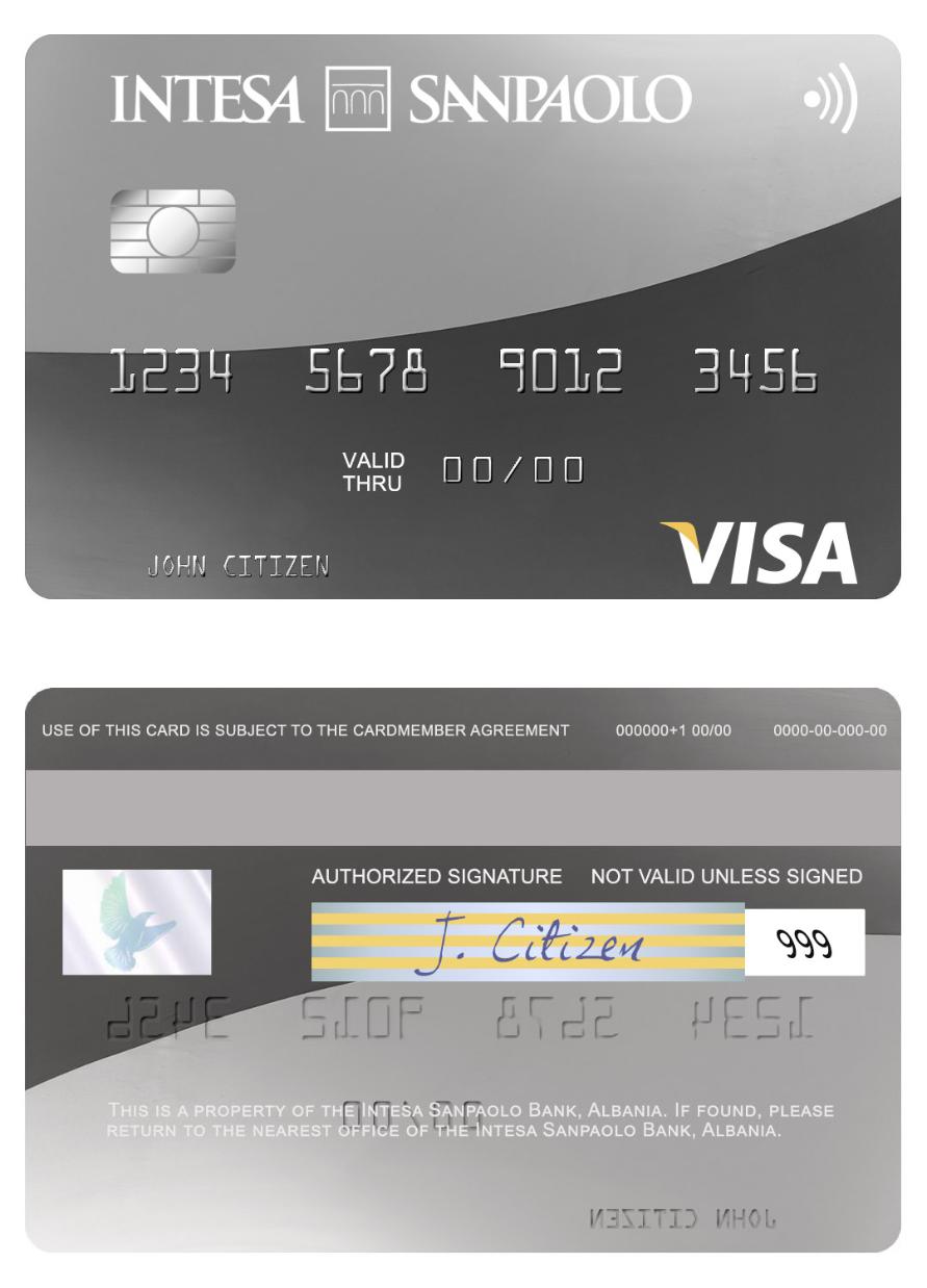 Albania Intesa Sanpaolo Bank visa debit card